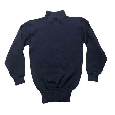 Vintage 1940s/1950s US Navy GOB Seaman's Sweater ~ Extra Small ~ 100% Wool Knit ~ WWII ~ Military ~ Mock Neck / Turtleneck 