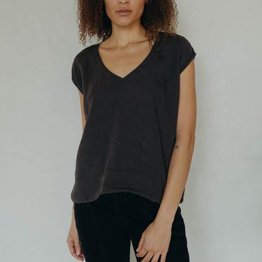 EVIE TOP - WASHED BLACK