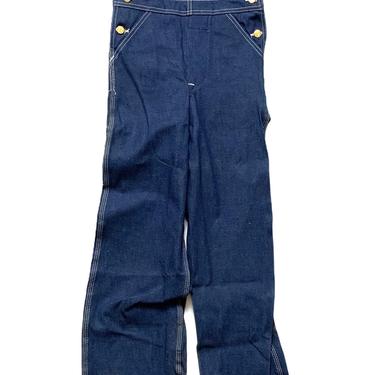 New w/ Tags ~ Vintage 1970s LEE Denim Overalls ~ women's XS ~ Work Wear ~ Triple Stitch ~ Deadstock / NOS / New Old Stock 