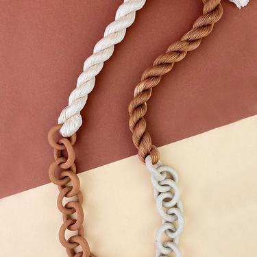 Sienna and Ivory Desert Chain Necklace