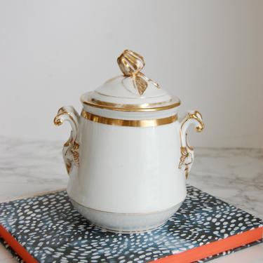 Haviland Porcelain Caddy - Haviland Limoges Jar - Antique Bisquit Jar by PursuingVintage1
