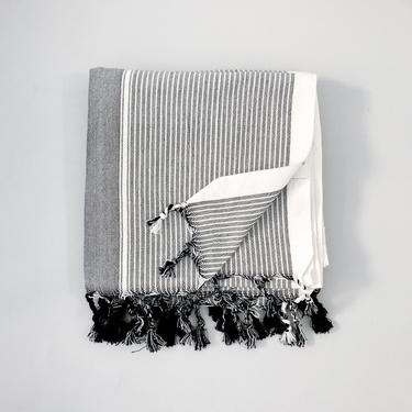 Tribecca Towel Grey Stripe