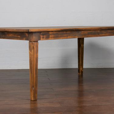 Country French Farmhouse Style Pine Dining Table 