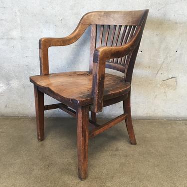 1920's Bankers Chair by Marble & Shattock Chair Co.
