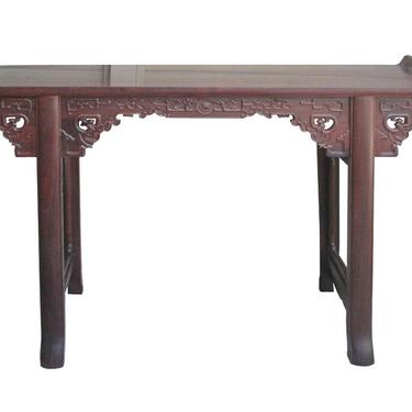 Chinese Ming Style Rosewood Dragon Altar Table Desk jz178E 