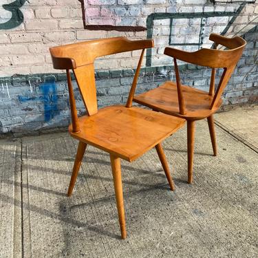 Pair of Vintage mid century American Paul Mccobb Planner group dining arm chair original condition 