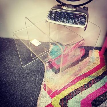 MCM Lucite nesting tables. 