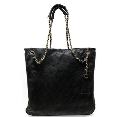Chanel Black Quilted Tote