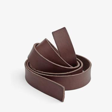 8543_My Belt - Washed Leather String Belt - Testa di Moro