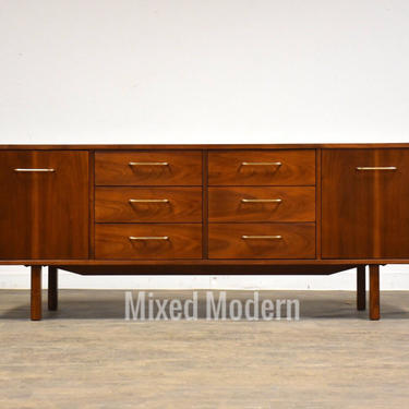 Walnut Jens Risom Style Credenza by B.L. Marble 