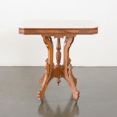 Marble-Topped Antique Table