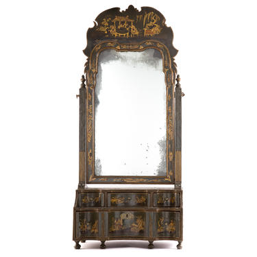 Queen Anne Chinoiserie Dressing Mirror
