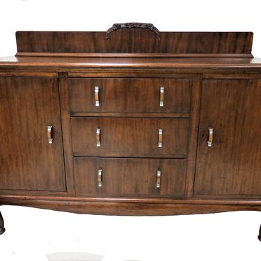 Antique Sideboard | Vintage English Mahogany Buffet Or Server by PickeryPlace
