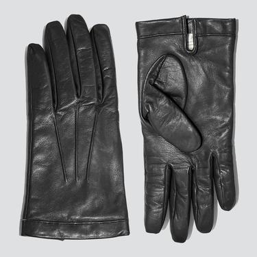 Leather Lined Black Glove