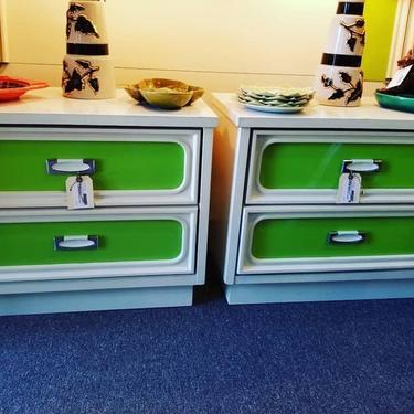 MCM lacquered night stands $150 each.