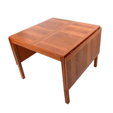 Teak Dining Table with 2 leaves Drop Leaf Table Danish Modern 