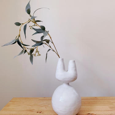 Manus Porcelain Vase // ceramic sculptural vessel 