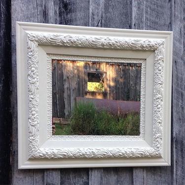 Another fabulous antique frame with mirror - this one slightly larger! Dims: 30