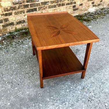 Vintage LANE Rosewood Inlay End Table Style