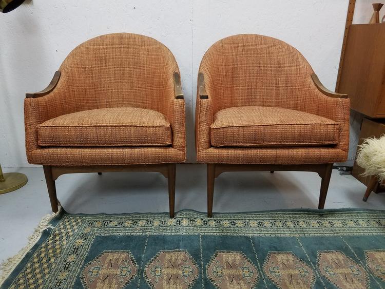 Pair of Lawrence Peabody for Richardson Nemschoff Company Mid-Century Side Chairs