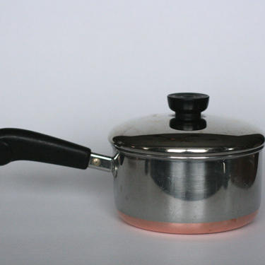 vintage revere ware 1.5 quart saucepan made in clinton illinois 1987 
