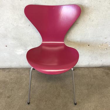 Mid Century Hansen Arne Jacobsen Plum Chair