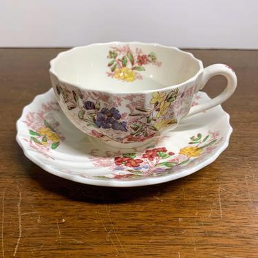 Vintage Spode Copeland Fairy Dell Tea Cup and Saucer 