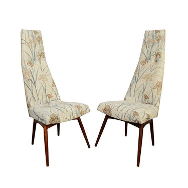 Adrian Pearsall  High Back Dining Chairs Craft Associates 2051-C Chair Mid Century Modern 