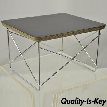 Herman Miller Eames Wire Base Low Table in Black
