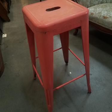 Vintage Steel Stackable Backless Counter Stool
