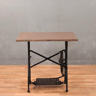 Granite &amp; Iron Console Table