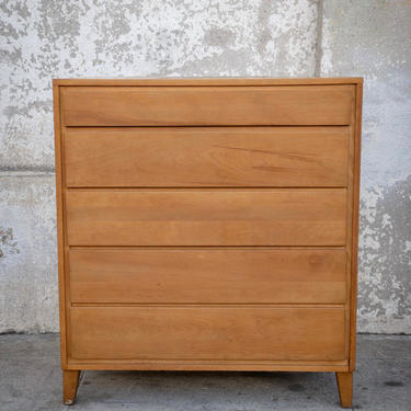 Russel Wright for Conant Ball tall chest w/desk 
