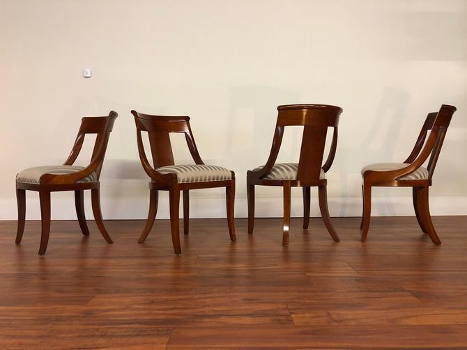 Cherry Wood Baker Palladian Dining, Cherry Dining Chairs Modern