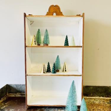 Cream Wood Wall Shelf | Natural Display Shelf | Curio Shelf | Farmhouse | Shabby Chic | Bathroom Shelf | Kitchen Shelf | Spice Rack | Cubby 
