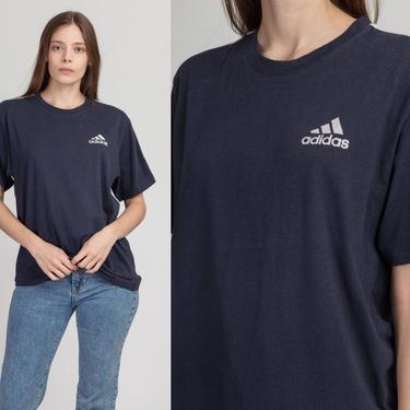 Vintage Adidas T Shirt - Men's Large | 90s 00s Streetwear Logo Athletic Tee 