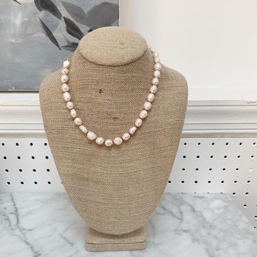 Pearl &amp; Glass Bead Necklace