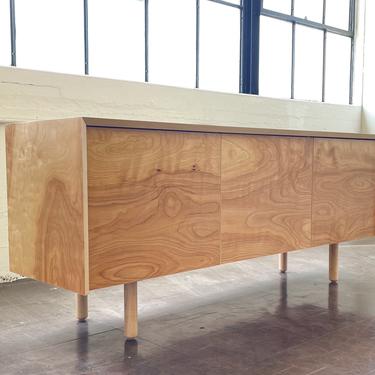 Unique highly Figured maple credenza Ready to ship 