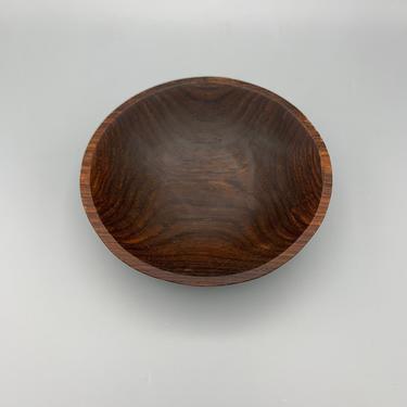 Vintage rosewood hand turned bowl 