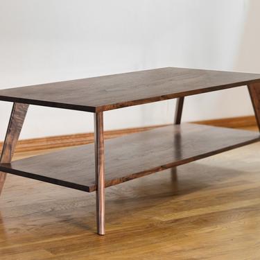 Low Coffee Table, Modern coffee table, Mid century coffee table, Eco friendly finish, Living room decor solution 