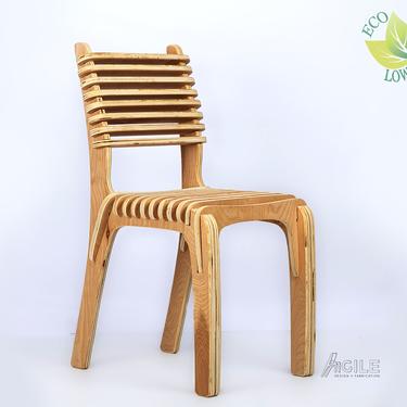 Agile Slat Chair - All natural finishes, easy assembly, sustainable eco-furniture by DesignAgile