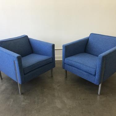 Pair of mid century Cubic Chairs Harvey Probber st