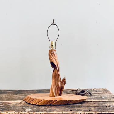 Live Edge Wood Table Lamp | Vintage Wood Table Lamp | Natural Growth Lamp | Boho Chic Lamp | Rustic Table Lamp | Tree Branch Lamp | Lighting 
