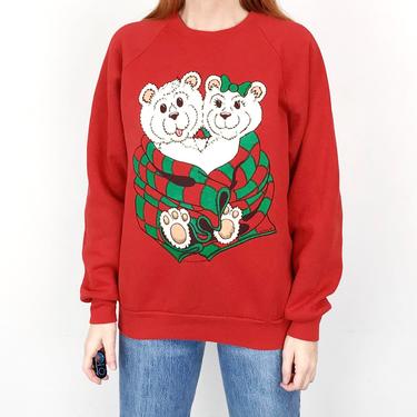 80's Snuggle Bears Christmas Sweater 