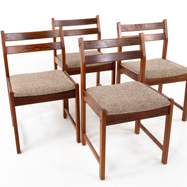 Bruksbo Mid Century Rosewood Dining Chairs - Set of 4 - mcm 