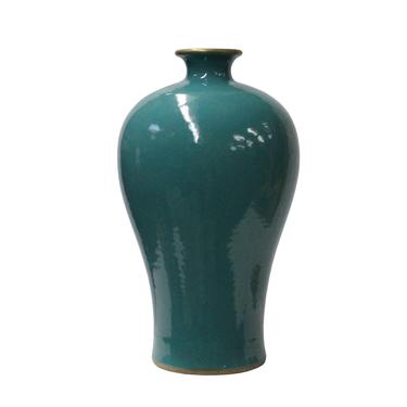 Chinese Fine Handmade Turquoise Aqua Ceramic Porcelain Vase ws283E 