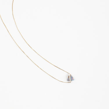 JANUKA 10K Gold + Opal Band Necklace