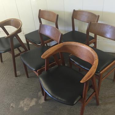 Folke Ohlsson DUX Set of Six (6) Danish Teak Dining Chairs