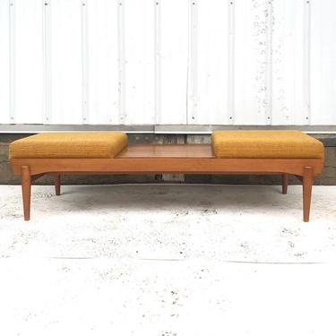 Mid-Century Two Seat Bench or Ottoman Coffee Table 