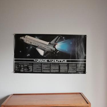 1982 NASA Space Shuttle Poster / Space Ephemera / Science / Industrial Poster Wall Art 