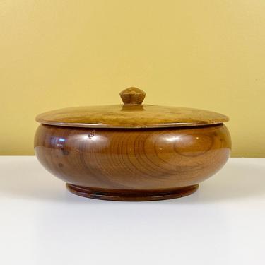 Myrtle Wood Catchall Box with Lid 